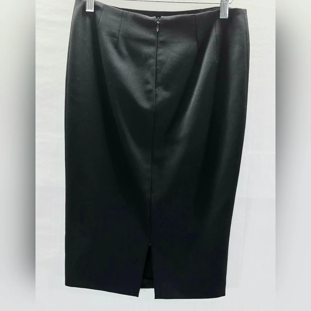 Dolce & Gabbana Black Pencil Wool-Blend Skirt Size EU 40 US 10